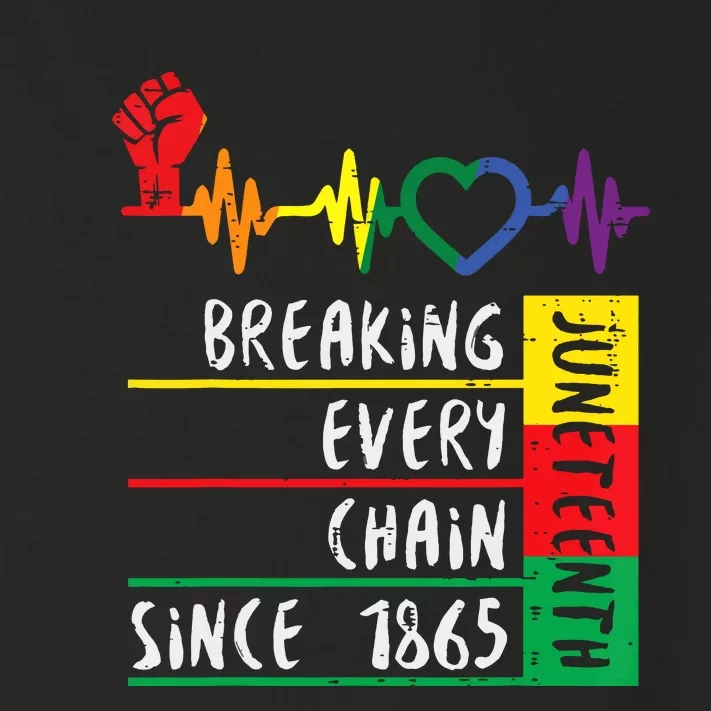 Juneteenth Breaking Every Chain Since 1865 Women Toddler Long Sleeve Shirt