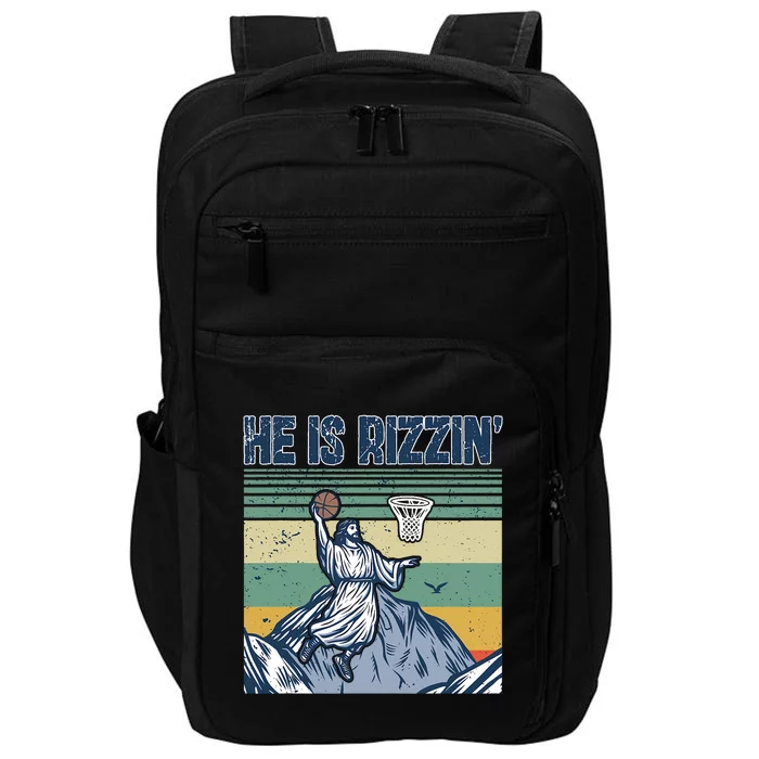 Jesus Basketball Easter Retro Faith Apparel Impact Tech Backpack