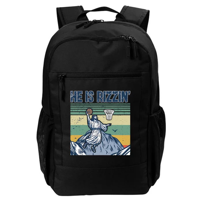 Jesus Basketball Easter Retro Faith Apparel Daily Commute Backpack