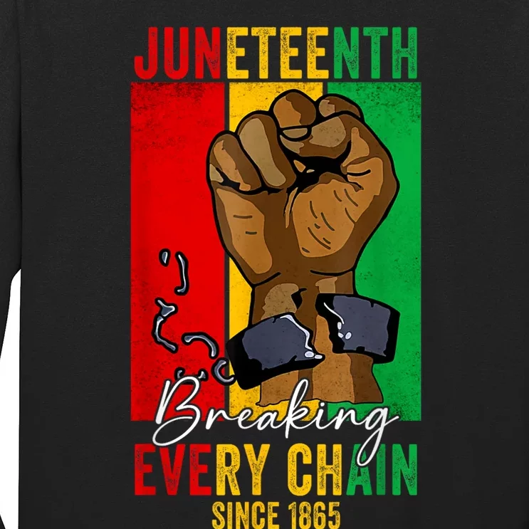 Juneteenth Breaking Every Chain Since 1865 Long Sleeve Shirt