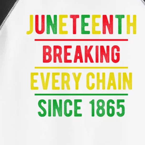 Juneteenth Breaking Every Chains Black Power Black History Cute Gift Toddler Fine Jersey T-Shirt