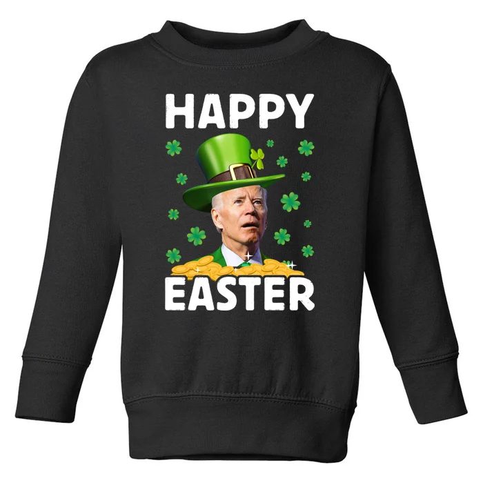 Joe Biden Easter Confused Funny St Patricks Day Toddler Sweatshirt