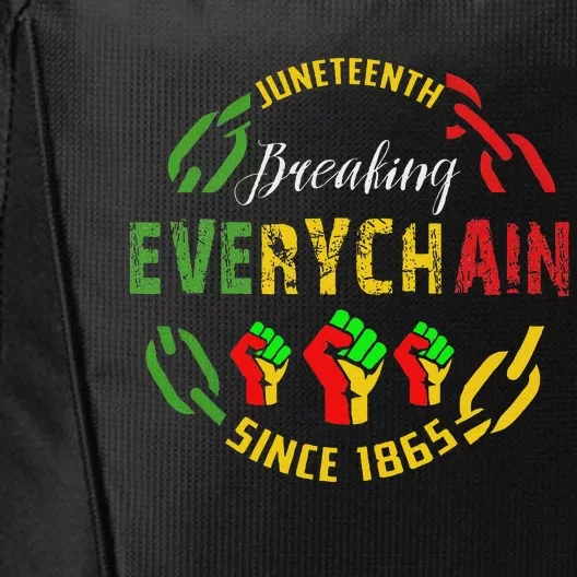 Juneteenth Break Every Chain Black History Remembrance City Backpack