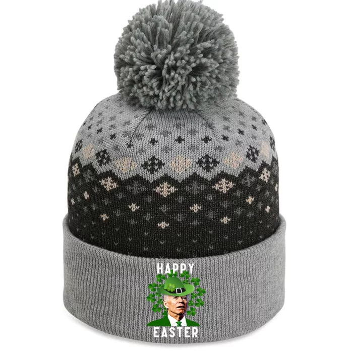 Joe Biden Easter Confused Funny St Patricks Day The Baniff Cuffed Pom Beanie