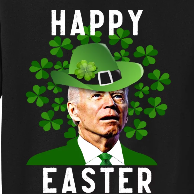 Joe Biden Easter Confused Funny St Patricks Day Tall Sweatshirt