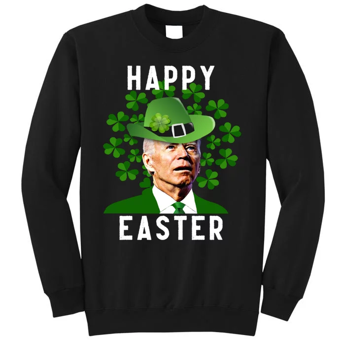 Joe Biden Easter Confused Funny St Patricks Day Tall Sweatshirt