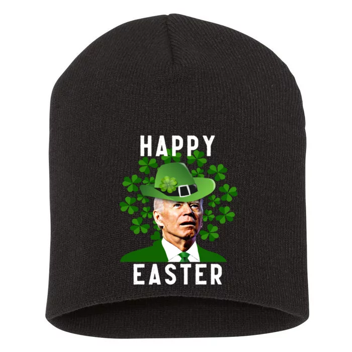 Joe Biden Easter Confused Funny St Patricks Day Short Acrylic Beanie