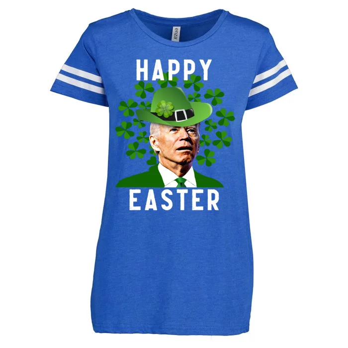 Joe Biden Easter Confused Funny St Patricks Day Enza Ladies Jersey Football T-Shirt