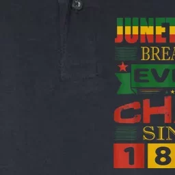 Juneteenth Breaking Every Chain Since 1865 African American Softstyle Adult Sport Polo