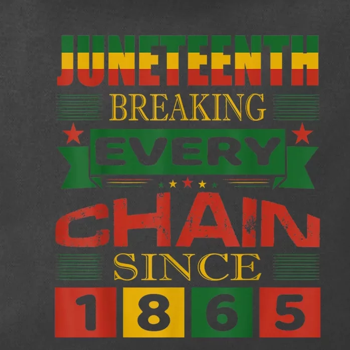 Juneteenth Breaking Every Chain Since 1865 African American Zip Tote Bag