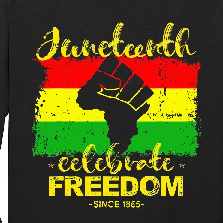 Juneteenth Breaking Every Chain Since 1865 Tall Long Sleeve T-Shirt