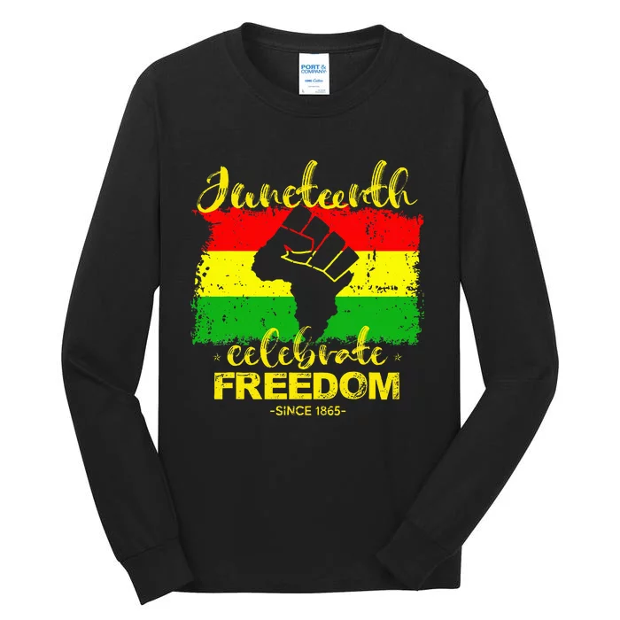 Juneteenth Breaking Every Chain Since 1865 Tall Long Sleeve T-Shirt