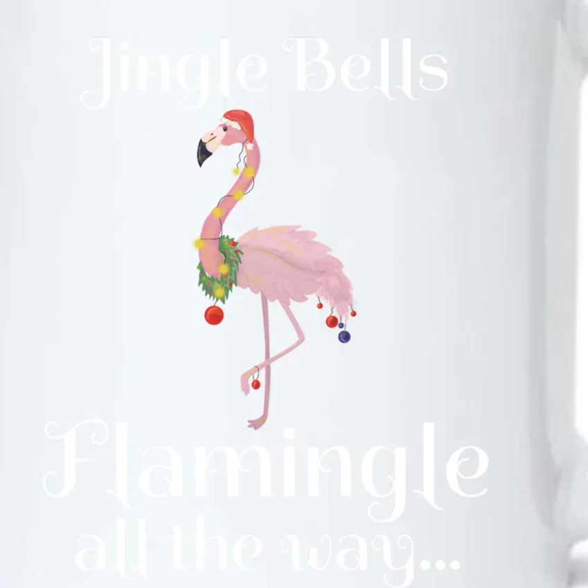 Jingle Bells Flamingle All The Way Flamingo Lovers Gift Cool Gift Black Color Changing Mug