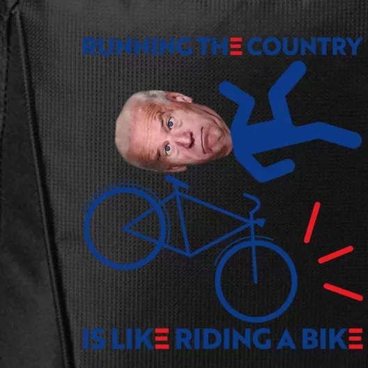 Joe Biden Falling Off Bike, Running The Country Is Like Riding A Bike City Backpack