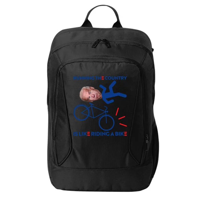 Joe Biden Falling Off Bike, Running The Country Is Like Riding A Bike City Backpack