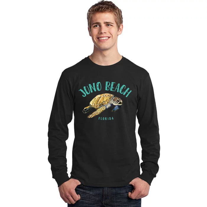 Juno Beach Florida Sea Turtle Design Tall Long Sleeve T-Shirt