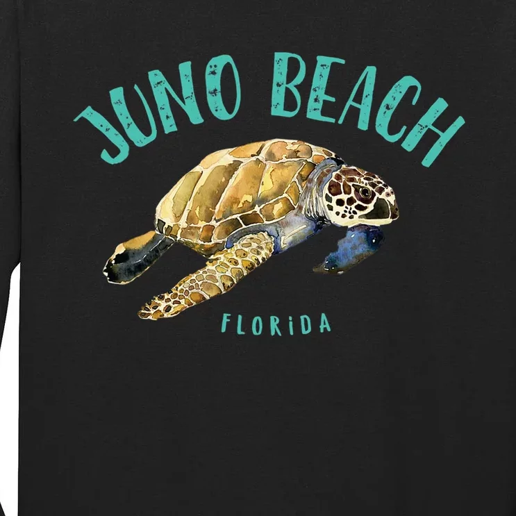 Juno Beach Florida Sea Turtle Design Tall Long Sleeve T-Shirt