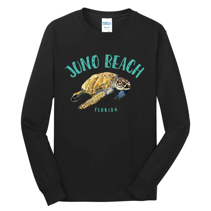 Juno Beach Florida Sea Turtle Design Tall Long Sleeve T-Shirt