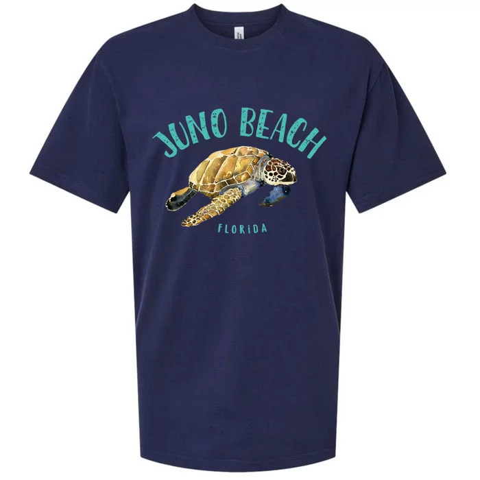 Juno Beach Florida Sea Turtle Design Sueded Cloud Jersey T-Shirt