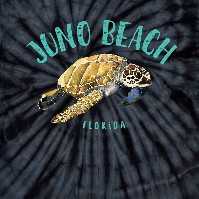 Juno Beach Florida Sea Turtle Design Tie-Dye T-Shirt