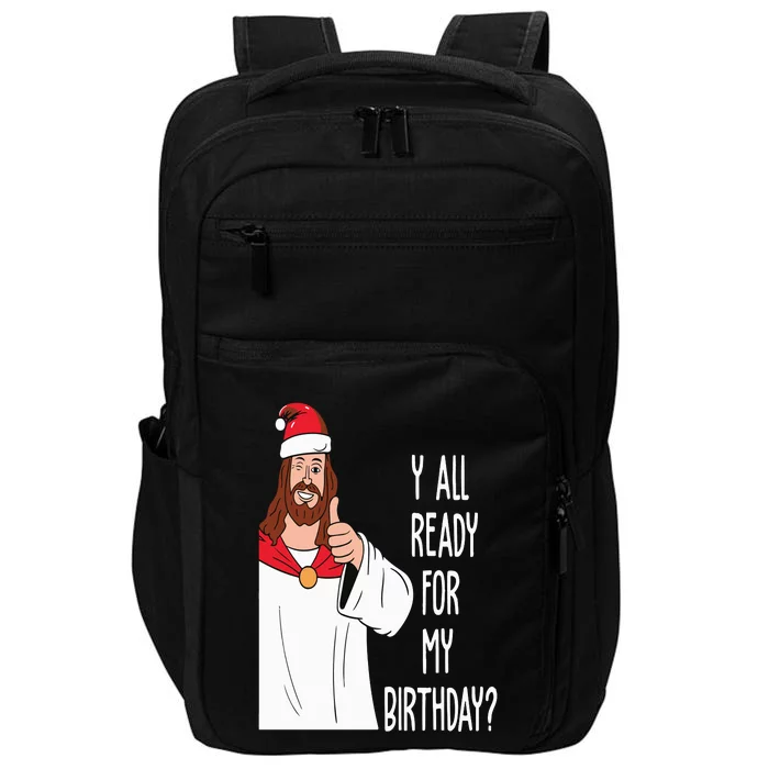 Jesus Birthday Funny Christmas Impact Tech Backpack