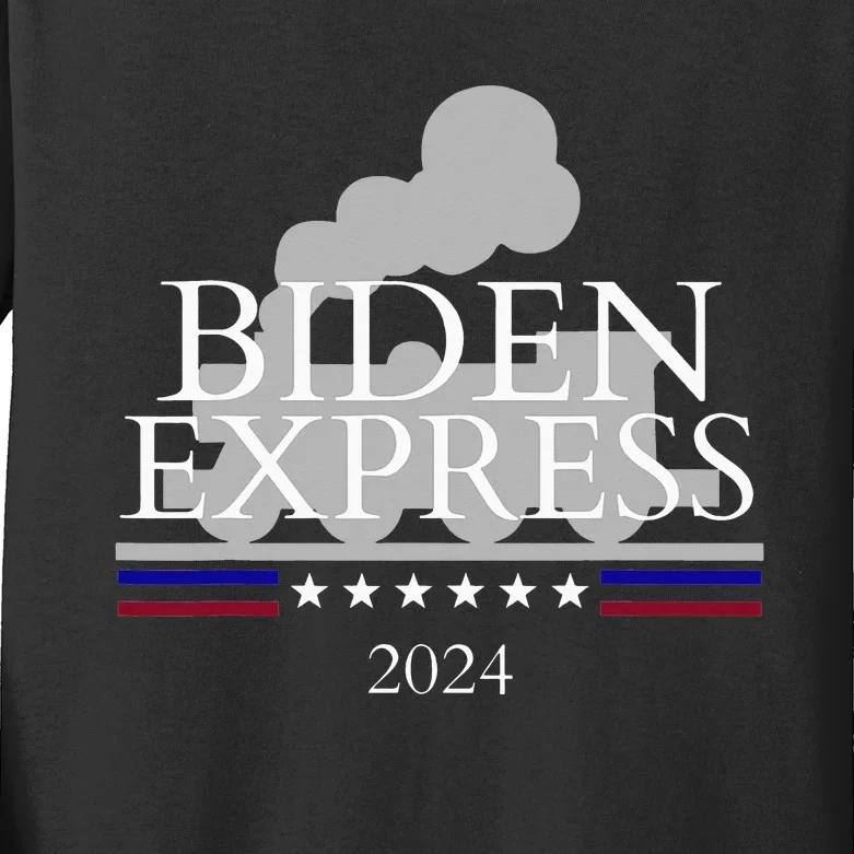 Joe Biden for President 2024 Biden Express 2024 Kids Long Sleeve Shirt