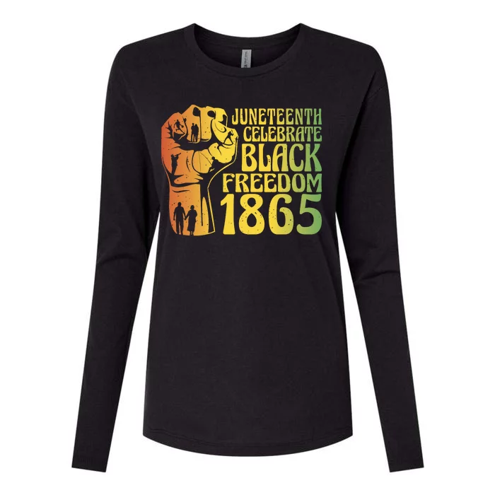 Juneteenth Black Freedom Day 1865 Womens Cotton Relaxed Long Sleeve T-Shirt