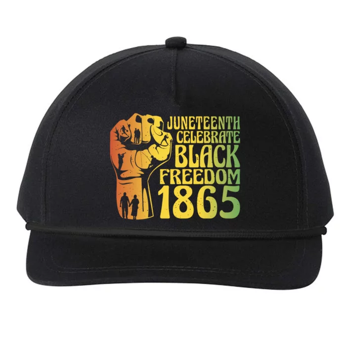 Juneteenth Black Freedom Day 1865 Snapback Five-Panel Rope Hat