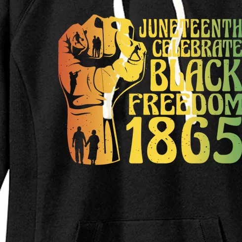 Juneteenth Black Freedom Day 1865 Women's Fleece Hoodie