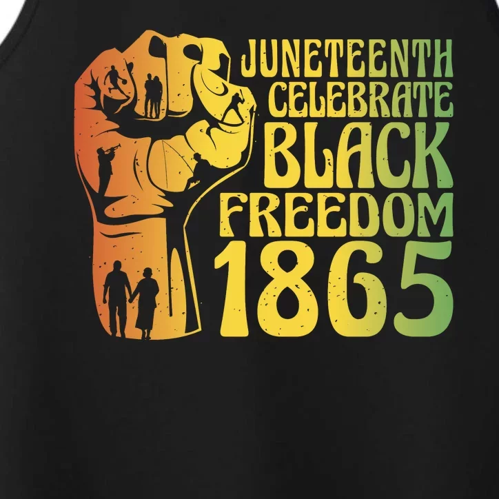 Juneteenth Black Freedom Day 1865 Performance Tank