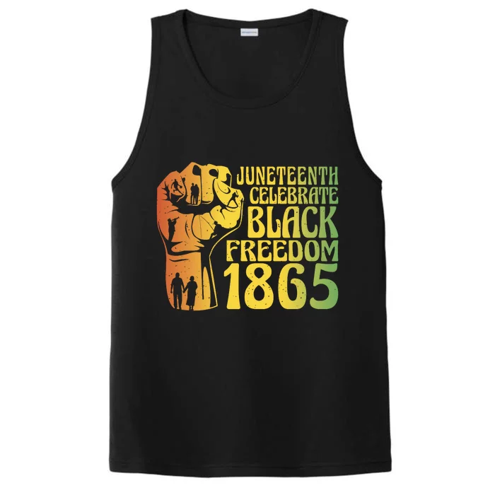 Juneteenth Black Freedom Day 1865 Performance Tank