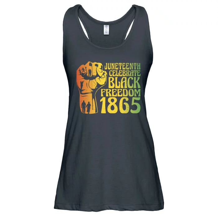 Juneteenth Black Freedom Day 1865 Ladies Essential Flowy Tank