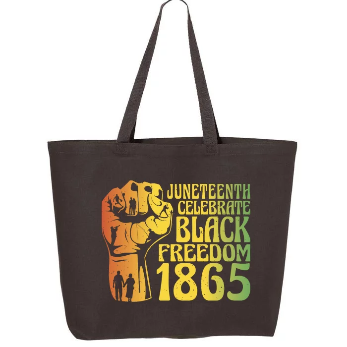 Juneteenth Black Freedom Day 1865 25L Jumbo Tote