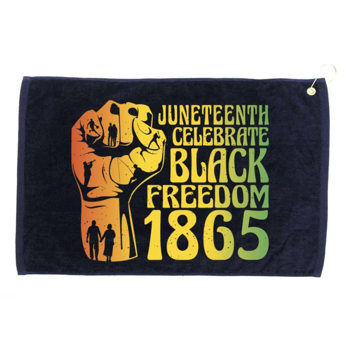 Juneteenth Black Freedom Day 1865 Grommeted Golf Towel