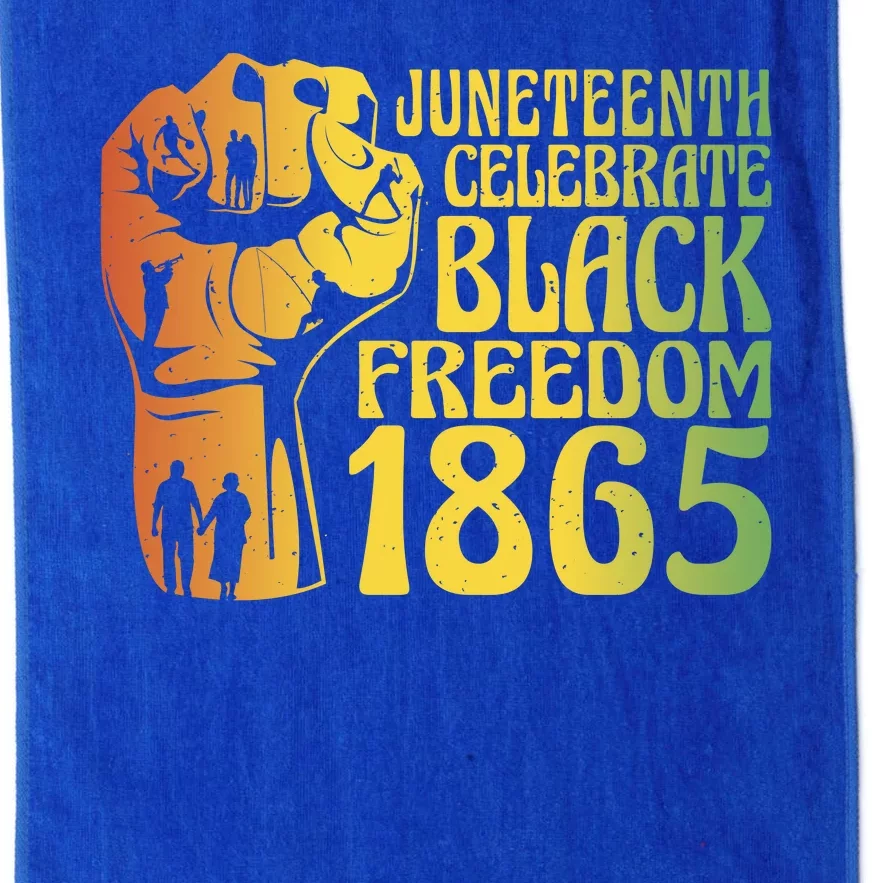 Juneteenth Black Freedom Day 1865 Platinum Collection Golf Towel