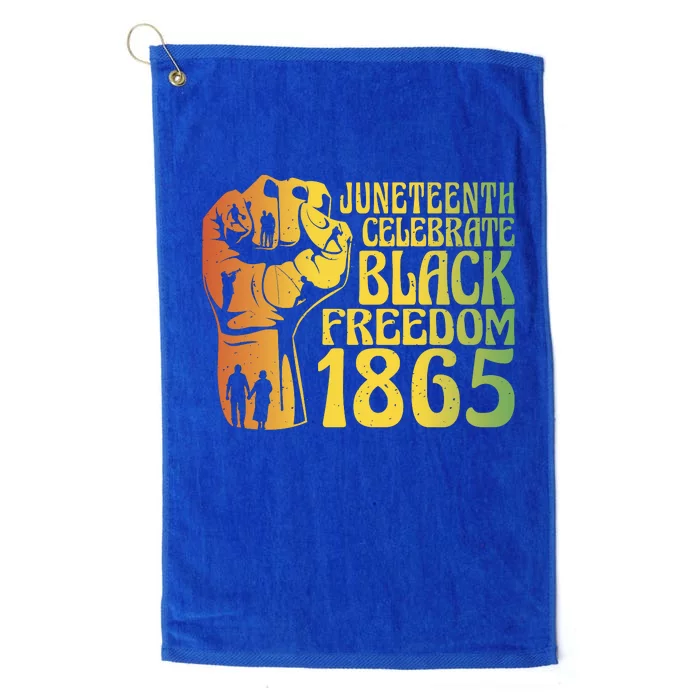 Juneteenth Black Freedom Day 1865 Platinum Collection Golf Towel