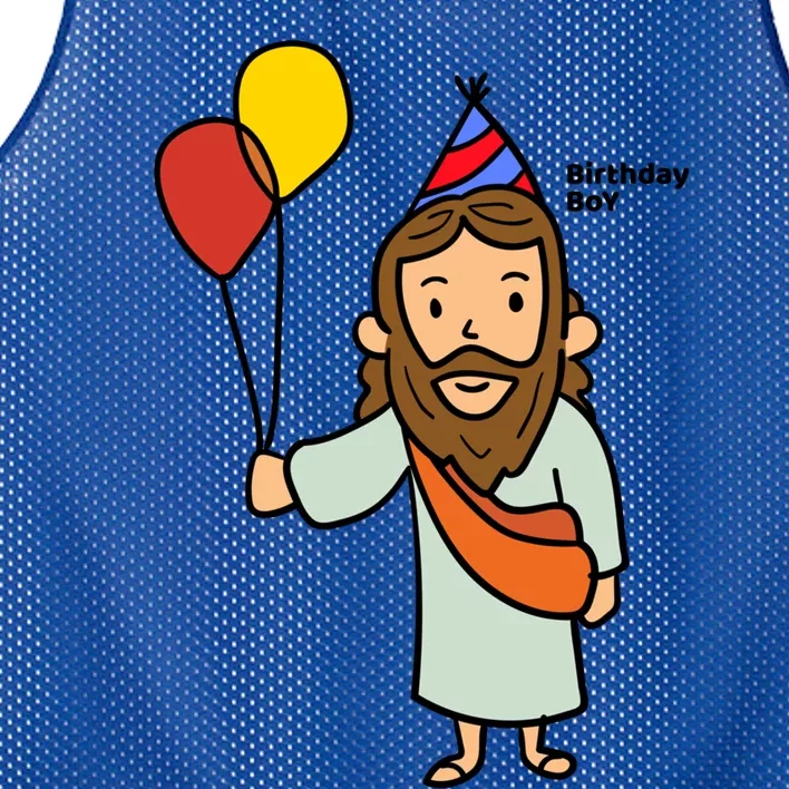 Jesus Birthday Funny Christmas Christ Gift Mesh Reversible Basketball Jersey Tank