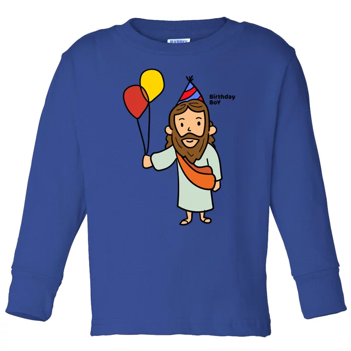 Jesus Birthday Funny Christmas Christ Gift Toddler Long Sleeve Shirt