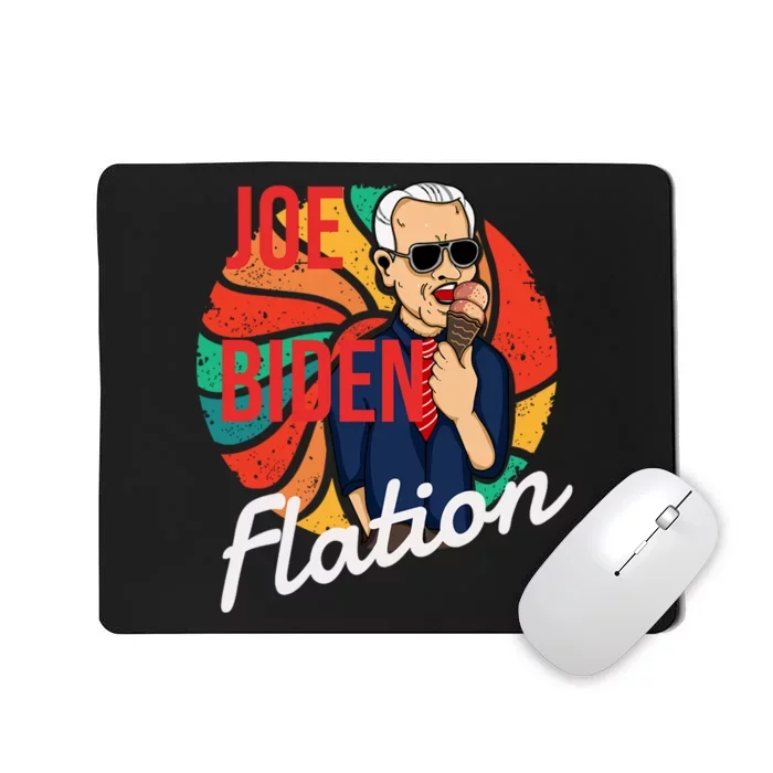 Joe Biden Flation Funny Ice Cream Anti Biden Mousepad