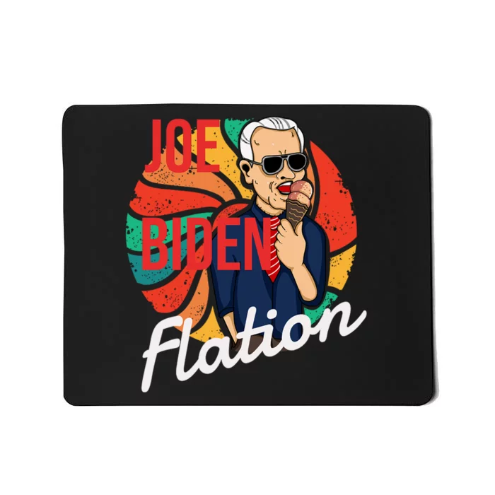 Joe Biden Flation Funny Ice Cream Anti Biden Mousepad