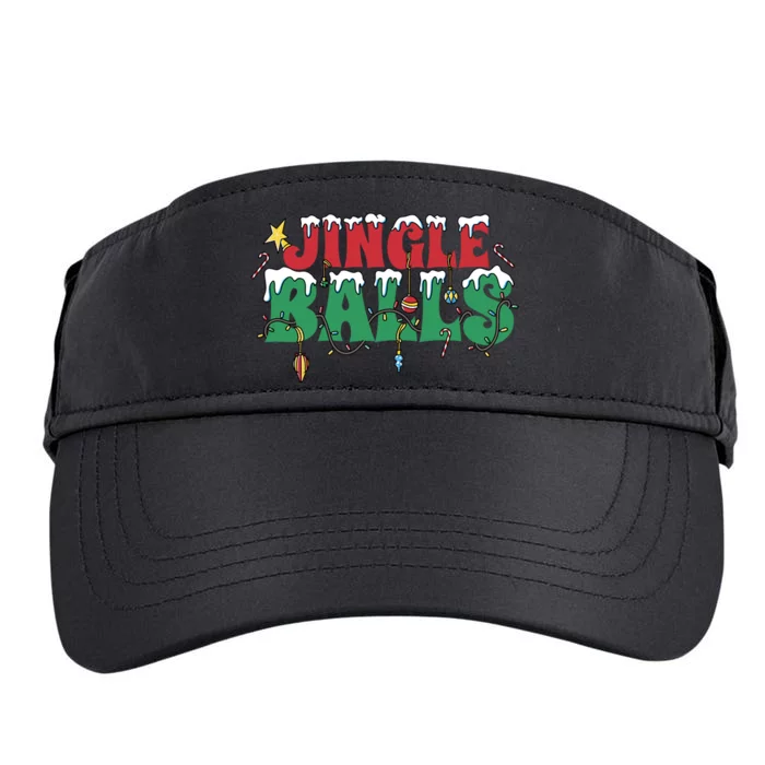 Jingle Balls Funny Christmas Holiday Adult Drive Performance Visor