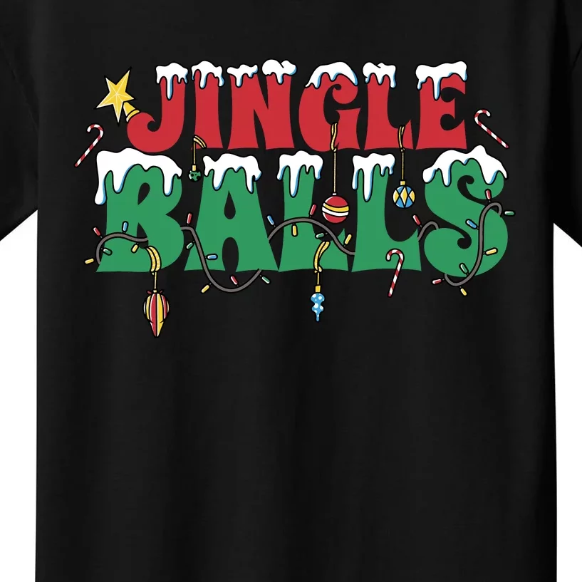 Jingle Balls Funny Christmas Holiday Kids T-Shirt