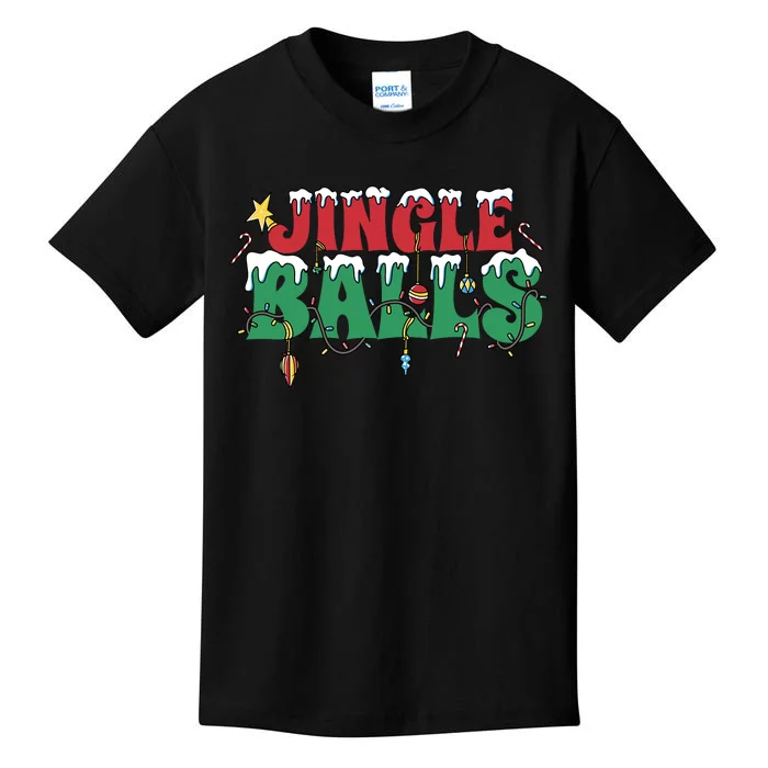 Jingle Balls Funny Christmas Holiday Kids T-Shirt