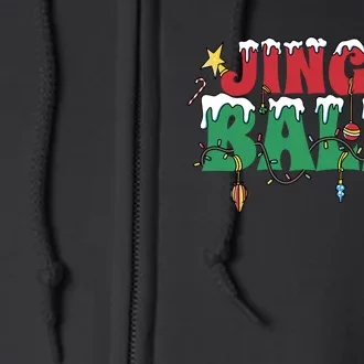 Jingle Balls Funny Christmas Holiday Full Zip Hoodie