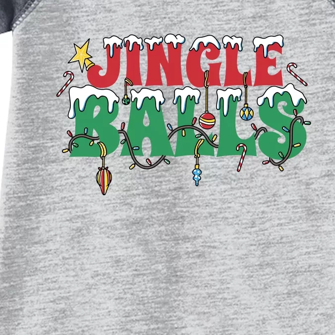 Jingle Balls Funny Christmas Holiday Infant Baby Jersey Bodysuit