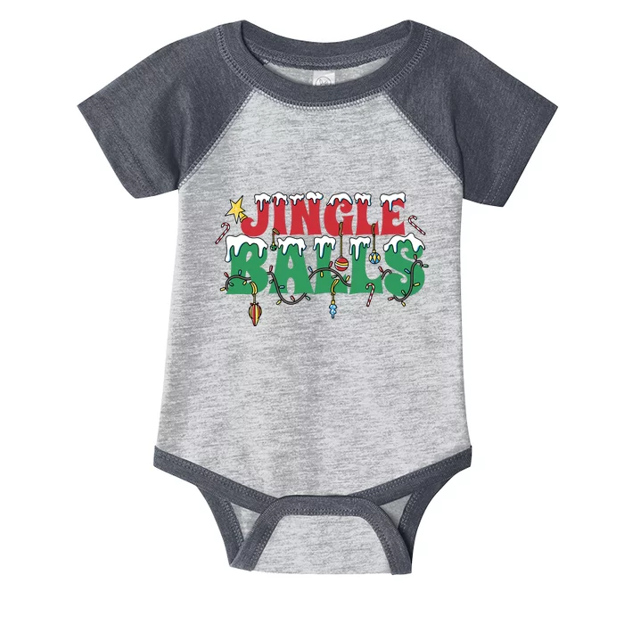 Jingle Balls Funny Christmas Holiday Infant Baby Jersey Bodysuit