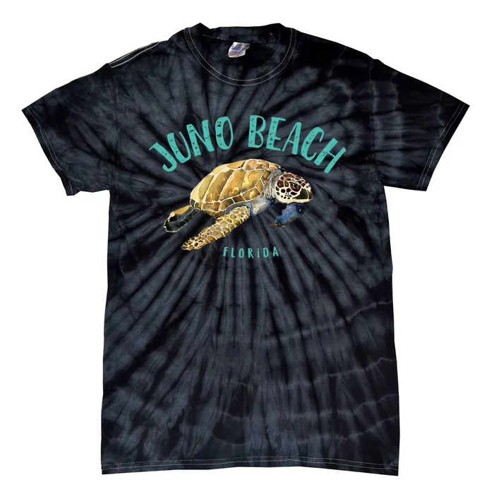 Juno Beach Florida Sea Turtle Design Tie-Dye T-Shirt