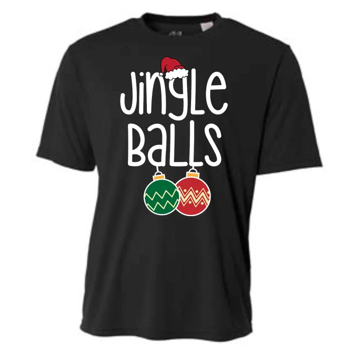 Jingle Balls Festive Christmas Holiday Cooling Performance Crew T-Shirt