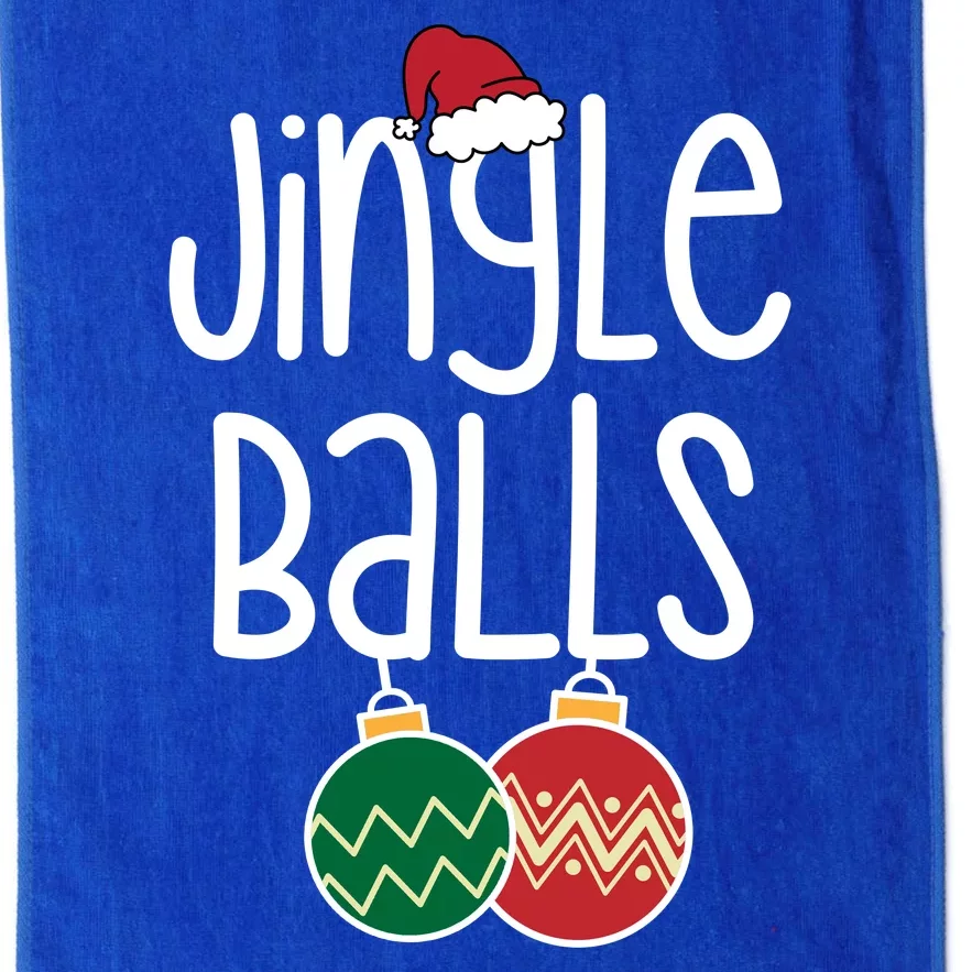 Jingle Balls Festive Christmas Holiday Platinum Collection Golf Towel