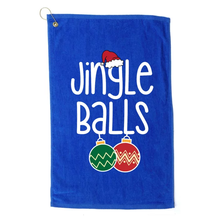 Jingle Balls Festive Christmas Holiday Platinum Collection Golf Towel